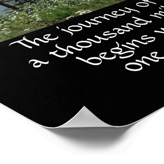 やる気を起こさせる自然ポスターzen引用文ザ・ジャーニー ポスター (角)