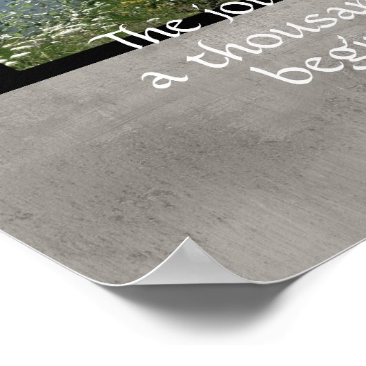 やる気を起こさせる自然ポスターzen引用文ザ・ジャーニー ポスター (角)