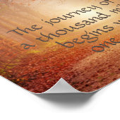 やる気を起こさせる自然ポスターzen引用文ザ・ジャーニー ポスター (角)