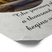 やる気を起こさせる自然写真のポスターzen引用文 ポスター (角)