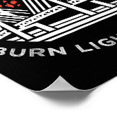 -やる気を起こさせる行く先の橋に火がつけられよう。 ポスター (角)