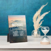 やる気を起こさせる言葉は何も持つ価値が来簡単 フォトプラーク (側面)