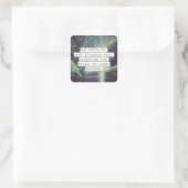 やる気を起こさせる言葉 – 苦労と成功 スクエアシール (バッグ)