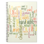 やる気を起こさせる言葉#2プラセ前向きボ効果 ノートブック (正面)