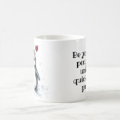 やる気を起こさせる贈り物、フワフワのペンギン、友情、 コーヒーマグカップ (中央)