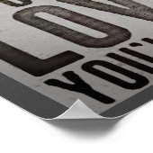 やる気を起こさせる踊りカップルのスローガン ポスター (角)