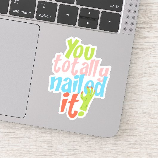 やる気を起こさせる釘付けIt引用文ダイカット シール (詳細)