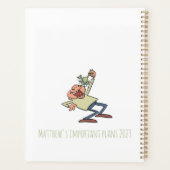 やる気を起こさせる食べ引用文の生きおもしろいカエル プランナー手帳 (裏面)