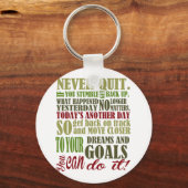 やる気を起こさせる：ありやめな キーホルダー (正面)