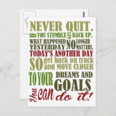 やる気を起こさせる:ありやめな ポストカード (正面/裏面)