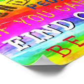 やる気を起こさせる&インスピレーションは優しい言葉ポスター ポスター (角)