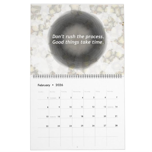 やる気を起こさせる カレンダー (2月 2026)