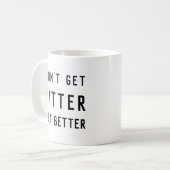 やる気を起こさせる コーヒーマグカップ (正面左)