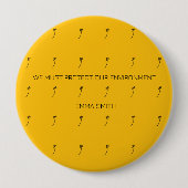 やる気を起こさせる、シルエットココナッツツリー 缶バッジ (正面)