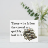 やる気を起こさせる ポストカード (スタンド正面)