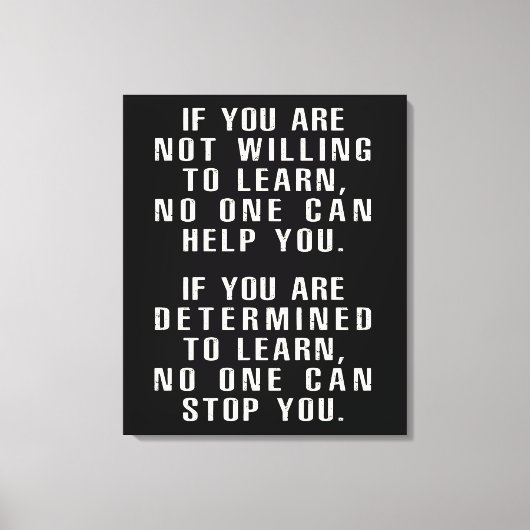 やる気を起こさせる,前向き引用文,前向きことわざ キャンバスプリント (正面)