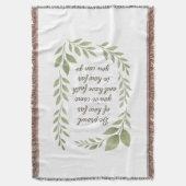 やる気を起こさせる&感動的引用文ブランケット スローブランケット (正面縦)