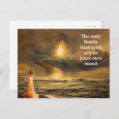 やる気を起こさせる&感動的引用文 ポストカード (正面/裏面)