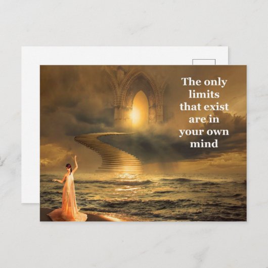 やる気を起こさせる&感動的引用文 ポストカード (正面/裏面)