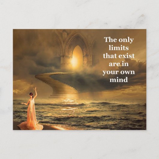 やる気を起こさせる&感動的引用文 ポストカード (正面)