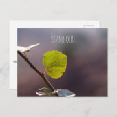 やる気を起こさせる/感動的引用文、独自のposを追加 ポストカード (正面/裏面)