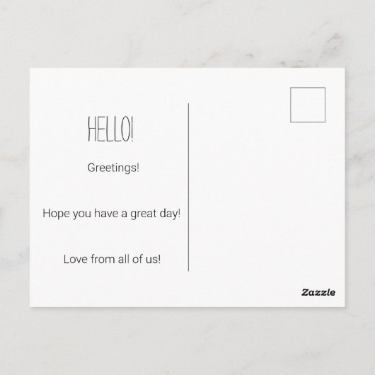 やる気を起こさせる/感動的引用文、独自のposを追加 ポストカード (裏面)