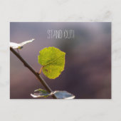 やる気を起こさせる/感動的引用文、独自のposを追加 ポストカード (正面)