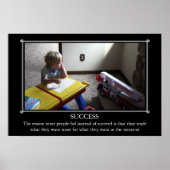 やる気を起こさせる：成功 ポスター (正面)