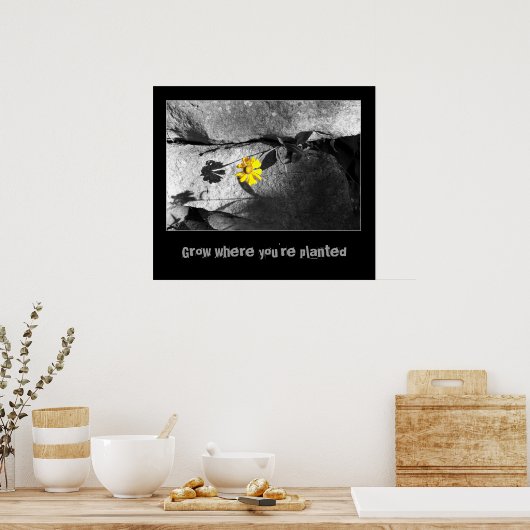 やる気を起こさせる「成長」ポスター ポスター (キッチン)