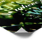 やる気を起こさせる|水の入った場所で草は緑 ポスター (角)