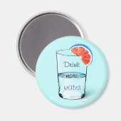 やる気を起こさせる/水の飲料用コースターを増やす マグネット (正面/裏面)