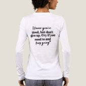 やる気を起こさせる 頑張れ トライブレンドTシャツ (背面)