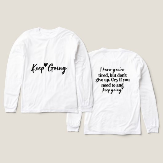 やる気を起こさせる 頑張れ トライブレンドTシャツ (デザイン 正面&背面)
