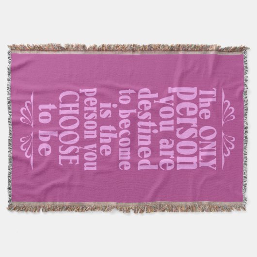 やる気を起こさせるCHOICEスローブランケット スローブランケット (正面)