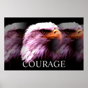 やる気を起こさせるCourse American Bald Eagleのポスター ポスター