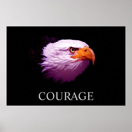 やる気を起こさせるCourse American Bald Eagleのポスター ポスター (正面)