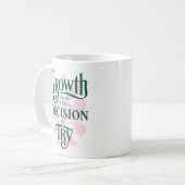 やる気を起こさせるMug – 成長開始 コーヒーマグカップ (正面左)