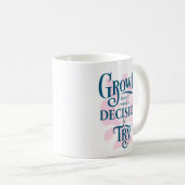 やる気を起こさせるMug – 成長開始 コーヒーマグカップ (正面右)