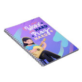やる気を起こさせるMusic Notebook – 作業懸命、遊懸命 ノートブック (右側)