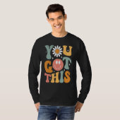 やる気を起こさせるTesting Day Shirt先生学生You Tシャツ (正面フル)