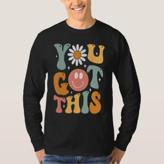 やる気を起こさせるTesting Day Shirt先生学生You Tシャツ