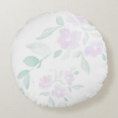 やる気を起こさせるYesライフ引用文水彩花 ラウンドクッション (裏面)