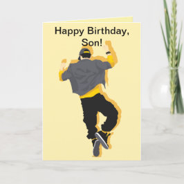 やる気出せよ!息子の誕生日カード サンキューカード