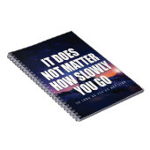 やる気 – どんなに遅く行っても問題ではない ノートブック (右側)