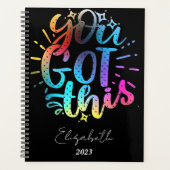 やればできる！オリジナルデザインの年間 プランナー手帳 (正面)