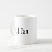 やればできる コーヒーマグカップ (正面左)
