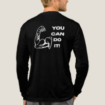 やればできる フィットネスモチベーショングッズ トレーニングTシャツ