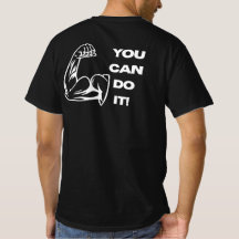 やればできる フィットネスモチベーションワークアウトTシャツ