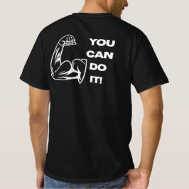やればできる フィットネスモチベーションワークアウトTシャツ Tシャツ