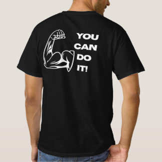 やればできる フィットネスモチベーションワークアウトTシャツ Tシャツ